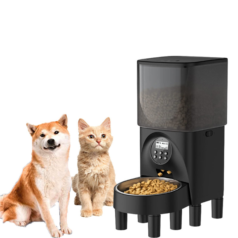 Adjustable Elevated Automatic Feeder, Black