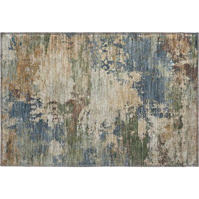 Premium Machine Washable Mayfield AMF2067 Abstract Rug