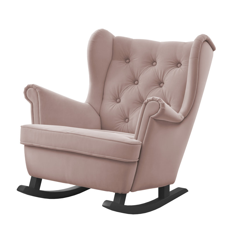 Rocking Chair, Pink, Black