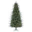  Sapin de Noël artificiel non éclairé 7,5 pi x 50 po de 7,5 pi x 50 po avec embouts en PE / PVC réalistes 1878 et support d'arbre en métal pliable. Assemblage requis.-861564413-861564384-861564391