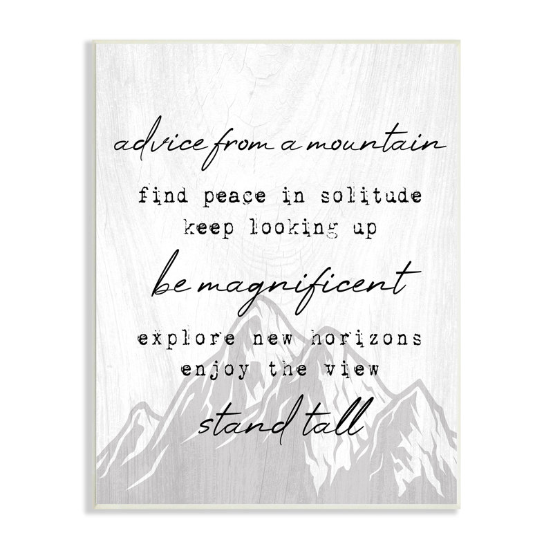 "Conseils de montagnes", citation d'aventure rustique et noire, estampe numérique encadrée, art texturé par Lil '' Rue