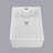 23.6" L X 18" W White Ceramic Single Bowl Kitchen Sink