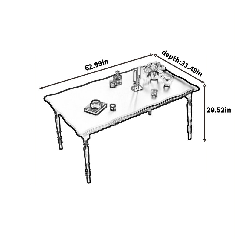Amadio, H 29,52 po x L 62,99 po x l 31,49 po