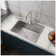 24In Stainless Steel Washing Sink W/ Faucet Hoses And Drain Head Only(Update)