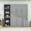 Lit escamotable en bois avec tablettes multifonctionnelles-987222061-987222056