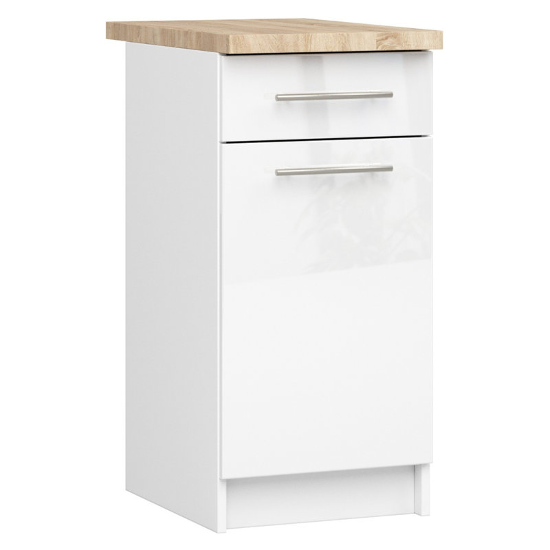 Kuch-Oliwia-Bia-Pol 85Cm H x 46Cm D Particleboard Base Cabinet, 85cm H x 40cm W x 46cm D