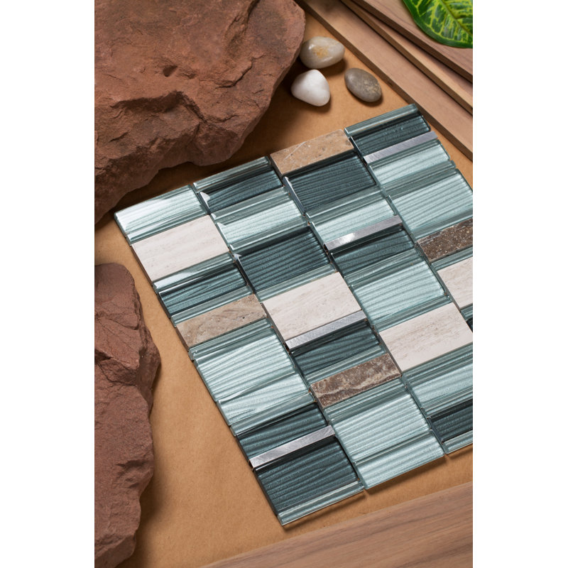 Tallia Stone Tile, Gray/Silver