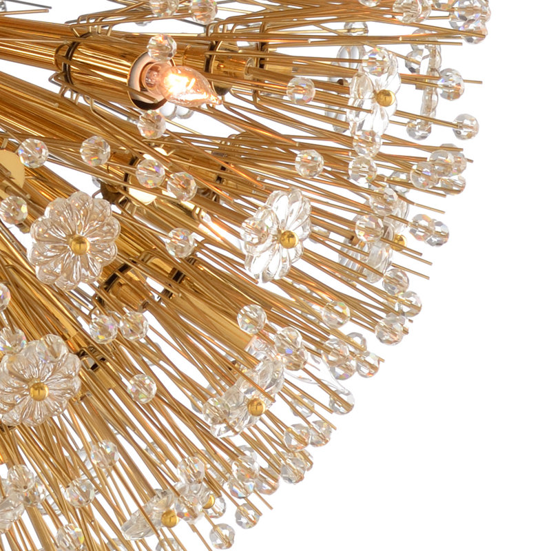 Lustre sphérique spoutnik 10 lumières Lolita, H 26 po x l 26 po x P 26 po