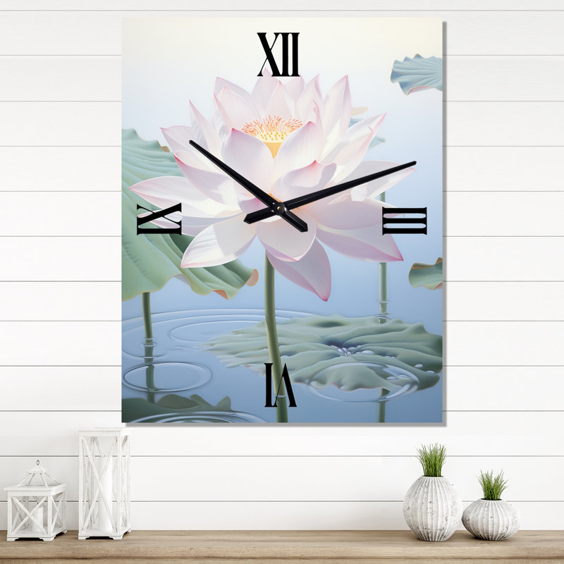 Ahzhane - Horloge murale Lotus, Petit