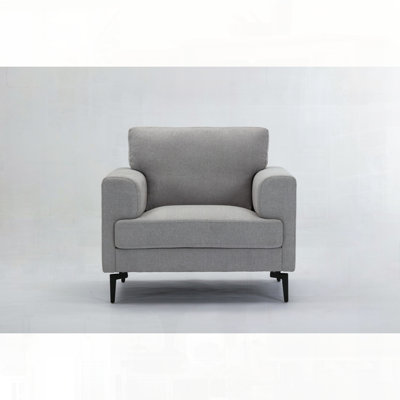 Chaise d'appoint rembourrée en lin