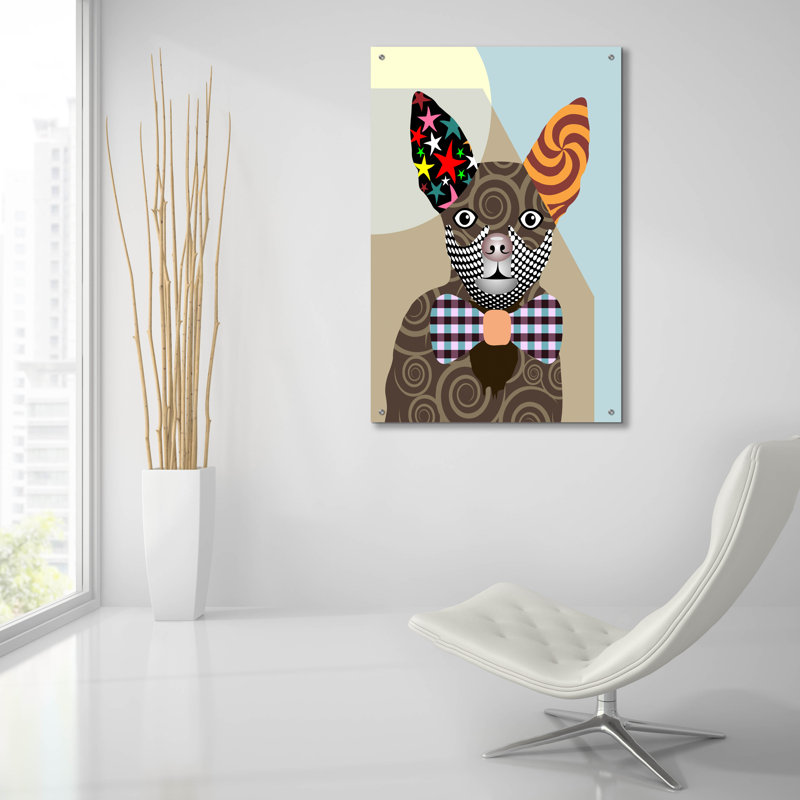 «Chihuahua Dog» par Lanre Adefioyue, H 36 po x l 24 po x P 0,2 po