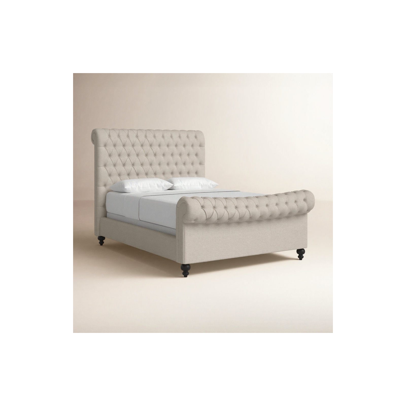 Nicolas Upholstered Sleigh Bed, Queen