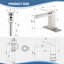Robinet de lavabo de salle de bain monocorps et monocommande en laiton massif 6 "avec drain-123430014-113607980