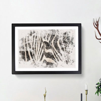 Eye Of The Zebra - Single Picture Frame Painting on MDF