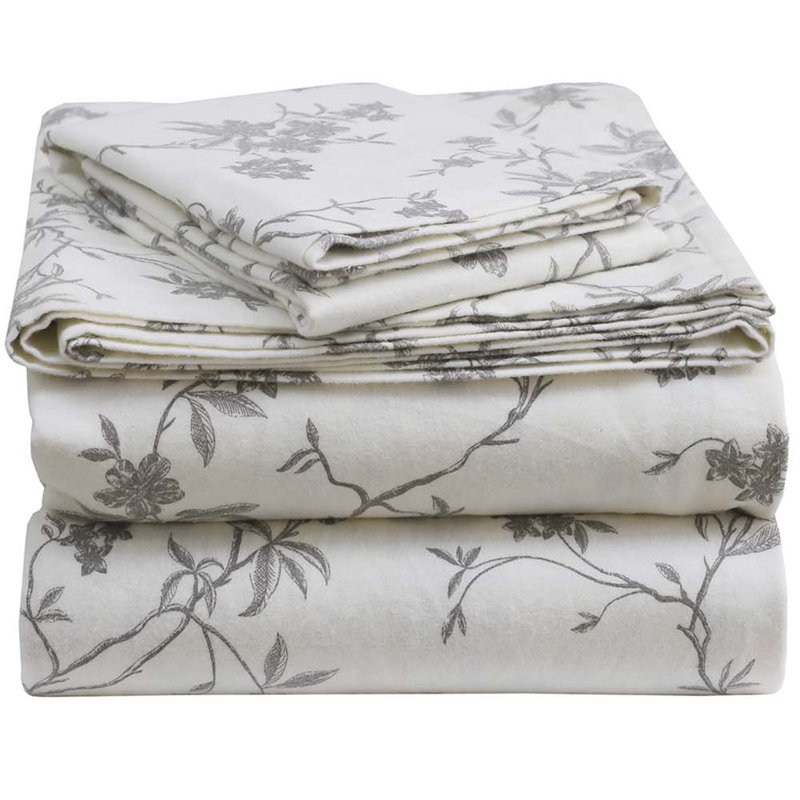 Ensemble de draps 100% flanelle de coton Colyt, Simple TG