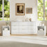 Ensemble 3 pièces commode 9 tiroirs et table de chevet 1 tiroir