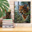 Bungalow Rose «Portrait of a Mountain Lion» par Momart, art mural sur toile-520547588