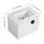 Meuble-lavabo de 28 po avec lavabo en céramique pour petite salle de bain-2027225388
