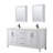 Daria 72'' Double Bathroom Vanity with Carrara Marble Top-40066247-70404273-118618569