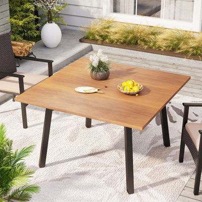 Argyri Square Steel Outdoor Dining Table