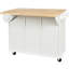 Grand chariot de cuisine avec tablettes amovibles et structure d'armoire en bois massif Drop Island-1551925455