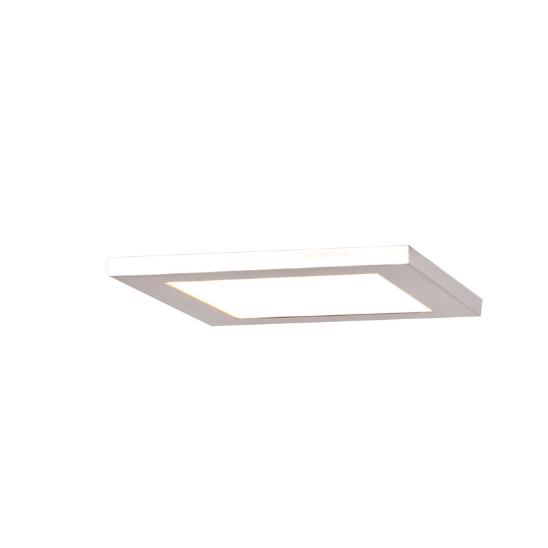Skiljo Acrylic Flush Mount, White, 0.5" H x 7.5" W x 7.5" D