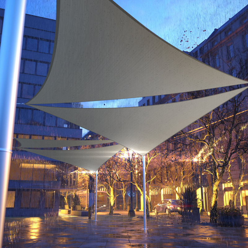 16' x 21' Triangle Shade Sail, Gray