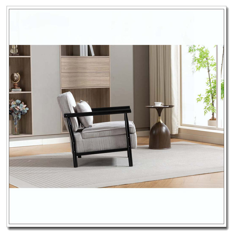 Chaise d'appoint moderne, Gris ancien