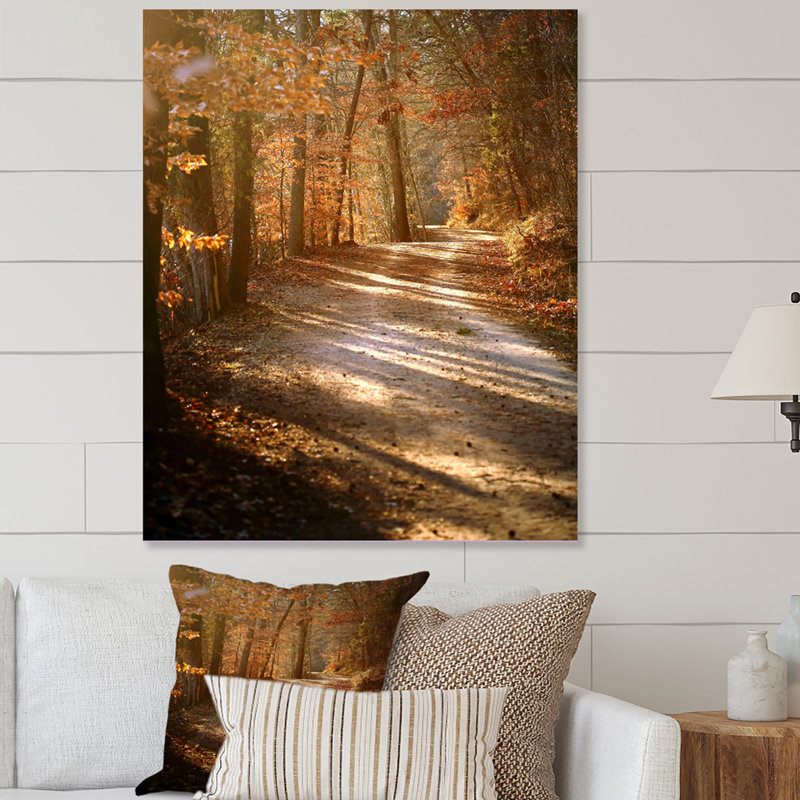 «Colorful Fall Leaves II», art mural traditionnel sur toile, H 44 po x l 34 po x P 1,5 po, Toile tendue