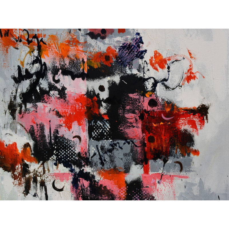 «11th August» par Pol Ledent - Peinture, H 17,25 po x l 21,25 po, Papier avec cadre noir