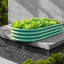 Spacieux jardinière, lit de jardin extérieur moderne en acier galvanisé 6 x 3 x 1 pi