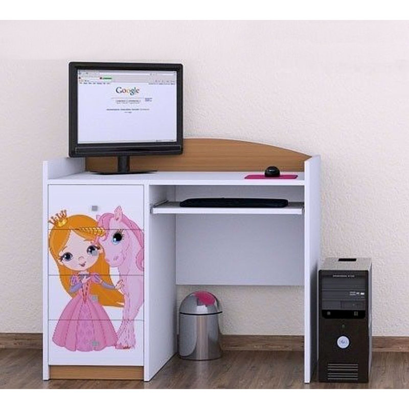 Kerin 100cm Computer Desk, Light Brown