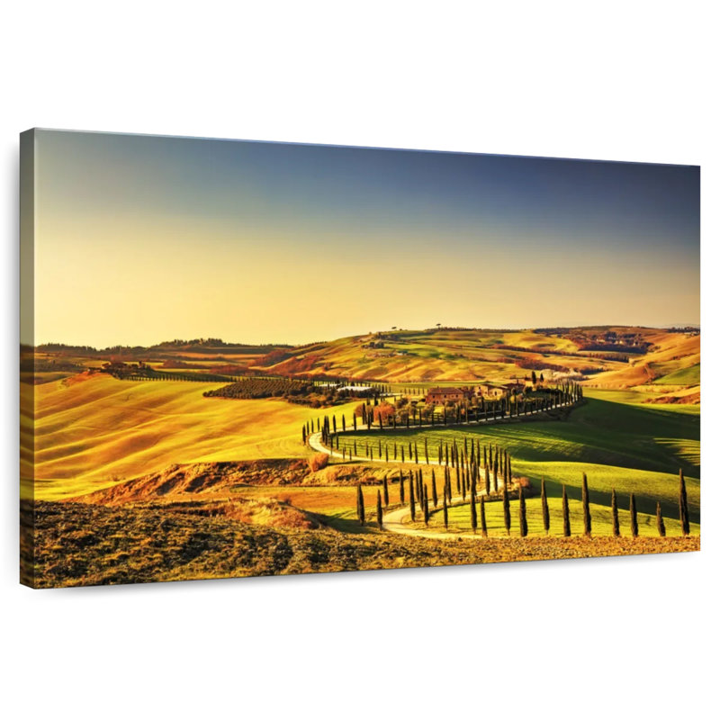 Alvord Tuscany Rural Sunset, 26" H x 39" W