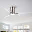 Ventilateur de plafond 52 po en nickel brossé avec lumière Lowe-179875209