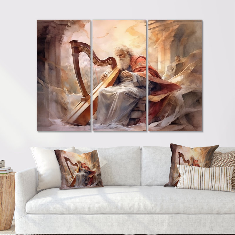 «Watercolor David Psalm», ensemble de reproductions d'art mural, H 28 po x l 36 po