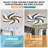 Flush Mount Modern Ceiling Fan with Dimmable LED Light Kit, RC, Reversible Blades, 6 Speeds - Windmill-871555631
