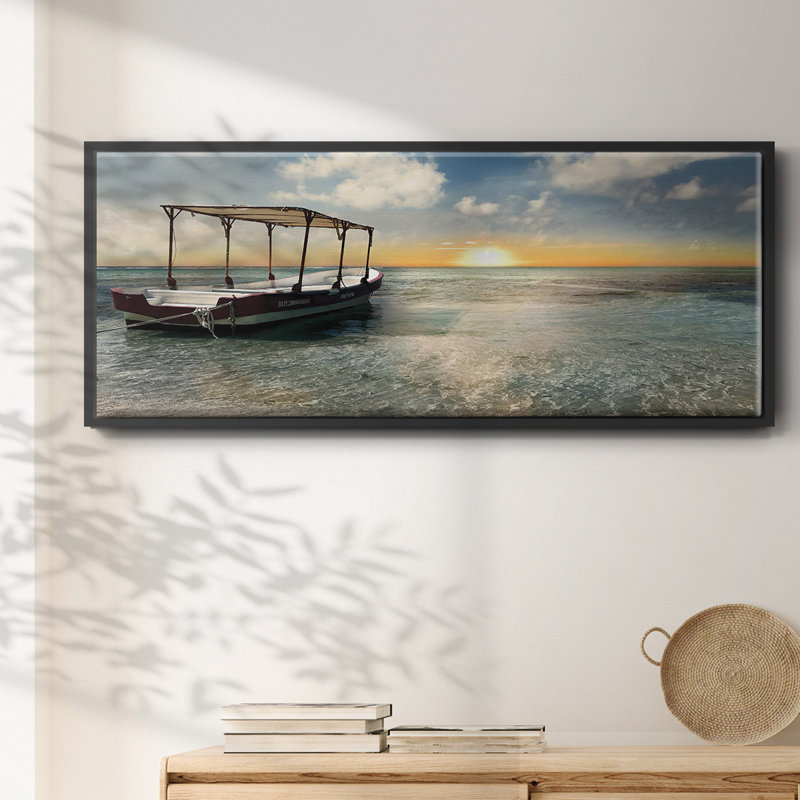 Costa Maya Sunset- Framed Canvas, 8" H x 20" W
