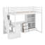Lit mezzanine simple avec bureau-422621748