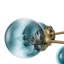 6 - Light Chandelier with Glass Accents 