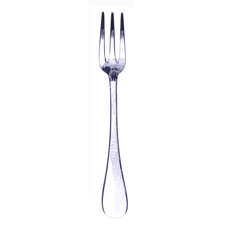 Caccia Serving Fork - 12 Pieces, Silver