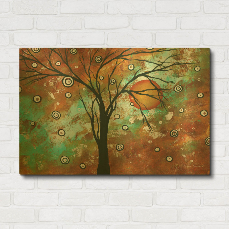 « Automne » de Megan Duncanson, tableau mural en métal doré, 91,4 cm x 61 cm, 36"x24"