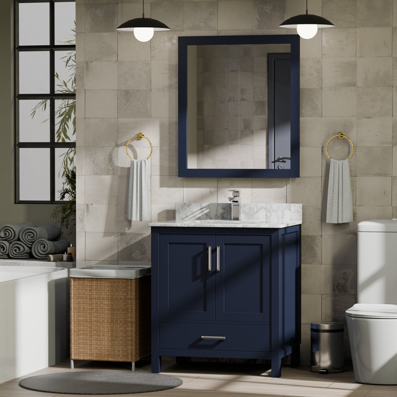 Base de meuble-lavabo simple 30 po Jacques, Marine