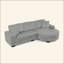 Canapé-lit modulaire rembourré en velours Corduroy-370274301