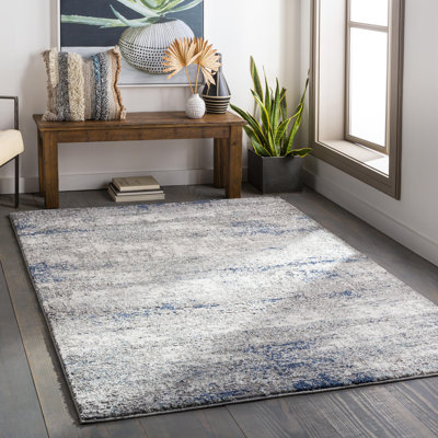 Tapis gris / bleu foncé Aderyn