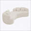 Canapé épuré à quatre places à compression complète Boneless, tissu en peluche et canapé compact sans assemblage-1278548325