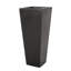 Jardinière en pierre 12,69 "H x 31,75", noir - Accessoire de jardin attrayant 13 "32,5", décoration