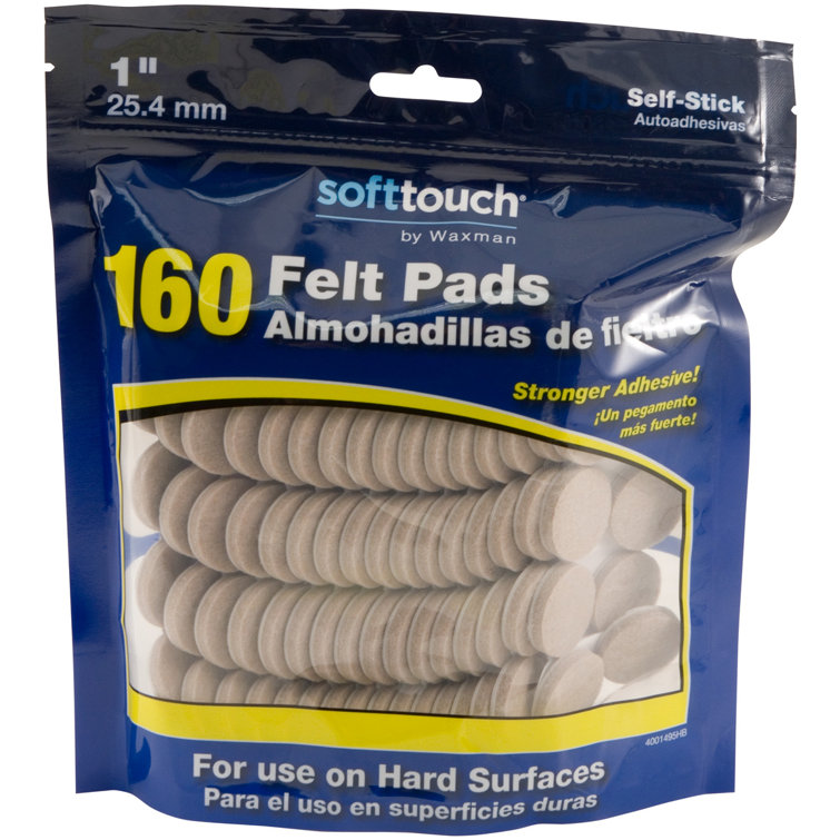 Rouleau Feutre 1 Mètre Patin Feutre Autocollant Patin Meuble Noir 20 Mm