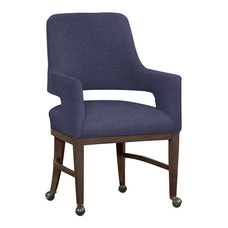 Chaise avec accoudoirs Josie, Noisette, Indigo 8789