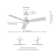 42 in. Ceiling Fan with LED Light, Remote Control, WhisperQuiet DC Motor, 6 Speeds, Reversible Blades
