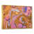 Toile avec cadre flottant or